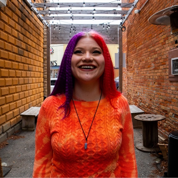 Basic Editions Tie Dye Knit Sweater - Picture 4 of 7